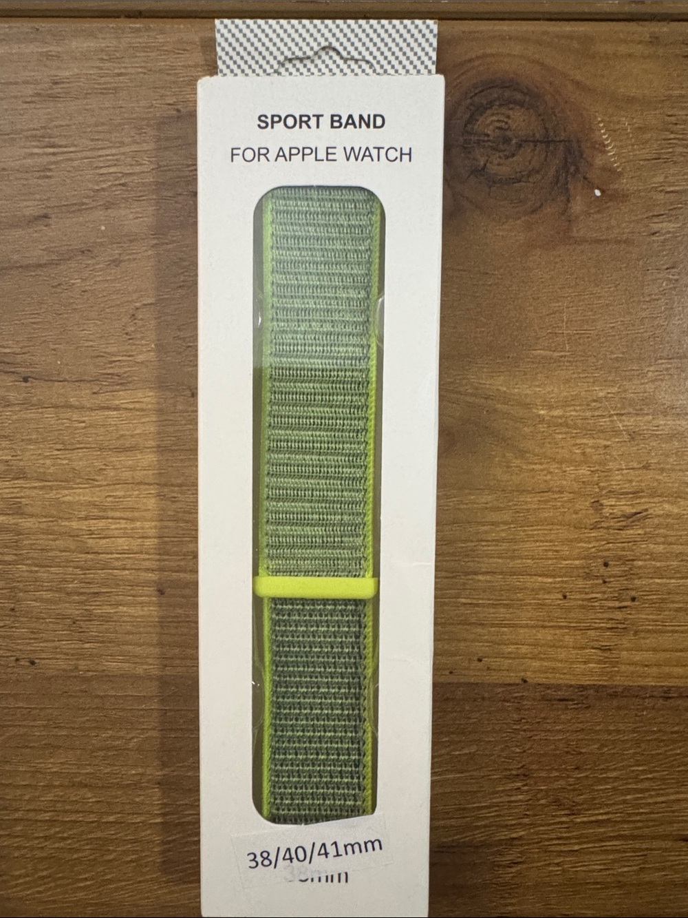 NEW Apple Green Woven Sport Band with Neon Accent 38/40/41 mm